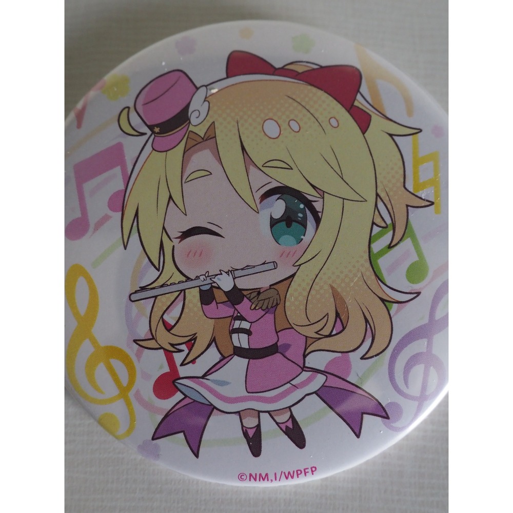 Wataten Noa Himesaka Flute Can Badge Anime Pin Authentic from Japan